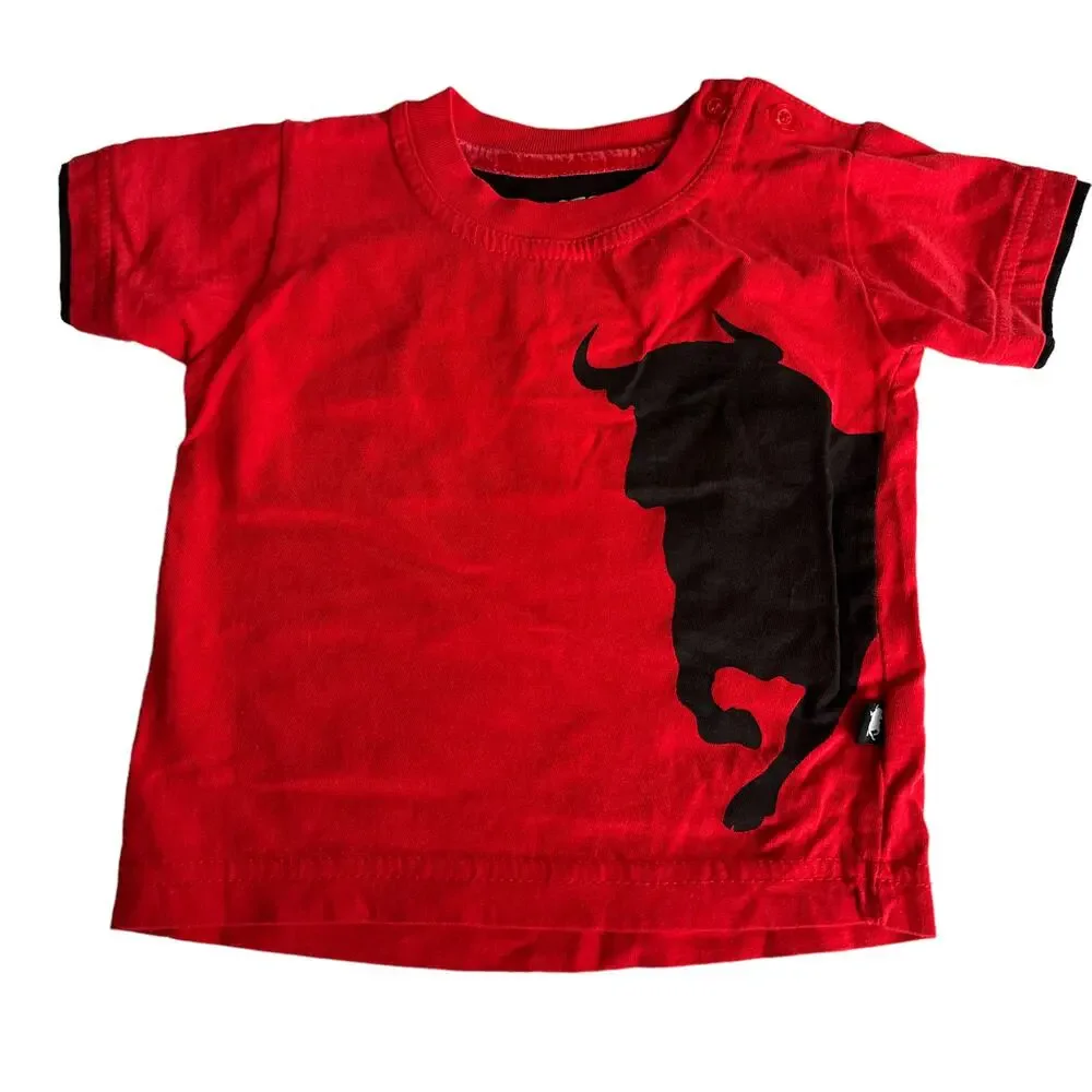 Benegassi Solo Toro Tee Red Spain Running With The Bulls